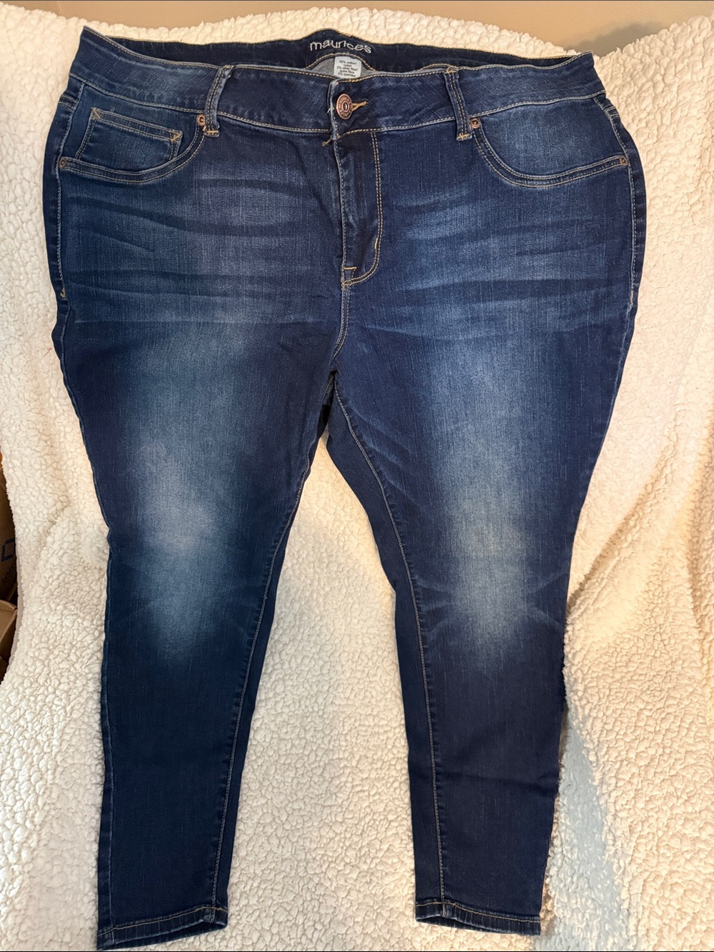 Maurices Dark Blue Stretch Skinny Jeans